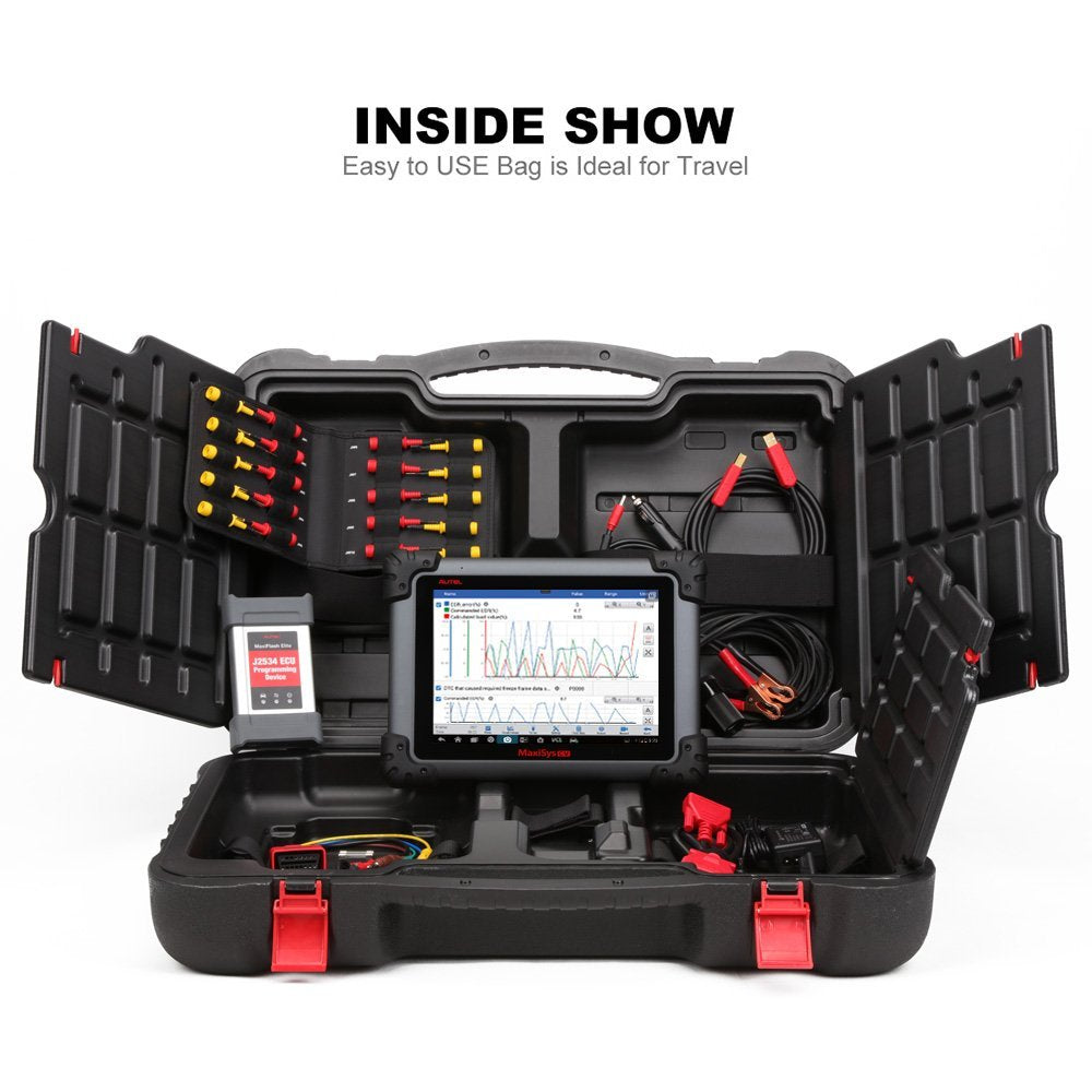 Autel Maxisys MS908CV Commercial OBD2 Scanner Heavy Duty Automotive Diagnostic Tool  J-2534 ECU Programming BT/WiFi Connection