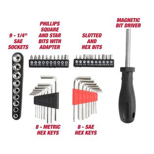 Hyper Tough 160-Piece Toolbox Set for Home and Auto