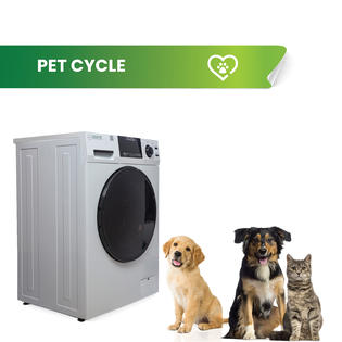 Equator Advanced Appliances Equator Pet Compact 110V Vented/Ventless 15 lbs Sani Combo Washer Dryer 1400 RPM(White)