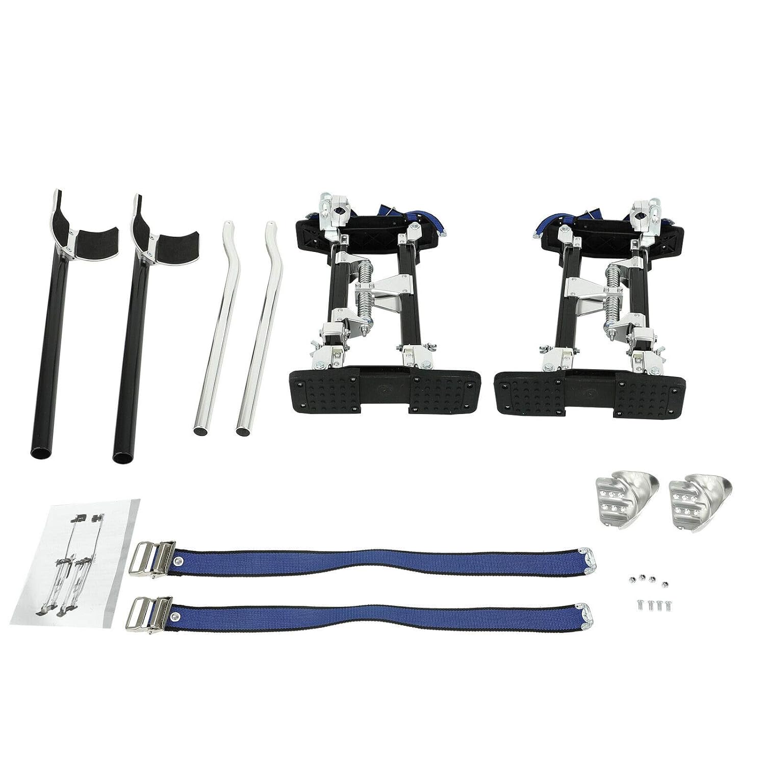 Generic SUPERFASTRACING 15-23 Inch Drywall Stilts Aluminum Tool Adjustable for Painters Walking Painting Taping Black