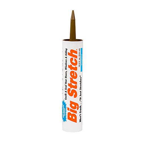 Sashco Big Stretch Acrylic Latex High Performance Caulking Sealant, 10.5 Ounce Cartridge, Redwood (Pack of 12)