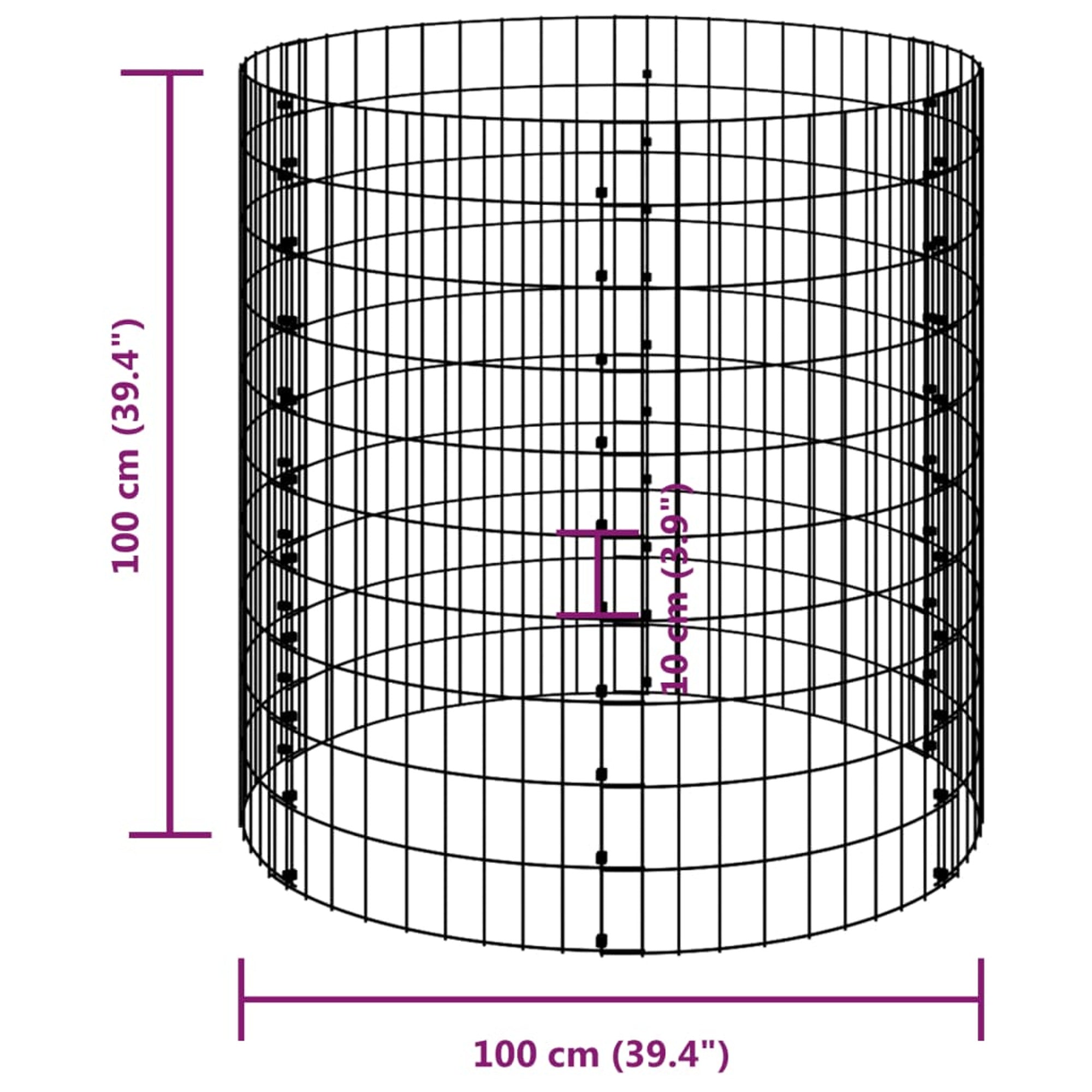 vidaXL Garden Composter Ã˜39.4