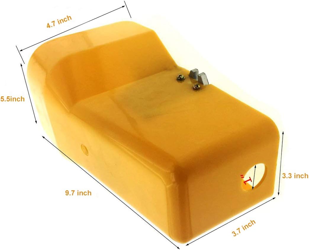 YXQ 1/4PT 2 Position 5 Way Momentary Pneumatic Foot Valve w Protective Cover Without Lock Nonslip Pressure Control Air Switch Pedal