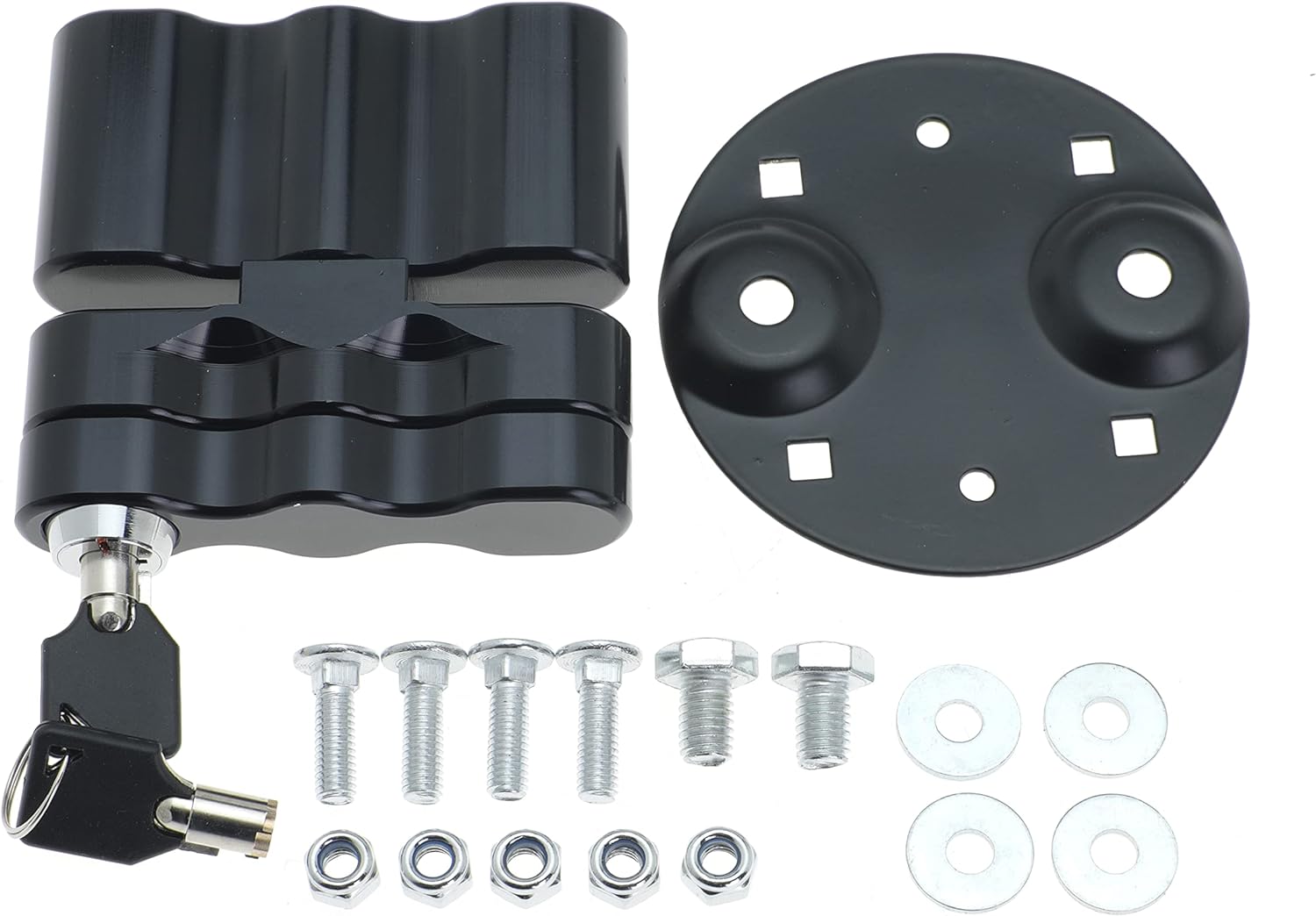 Wisdour RX-LOX-PM Pack Mount Lock with Keys Locking Pack Mount for RotopaX LOX-PM Fuel Pack or Storage Box and Water Pack Gas Can Mount