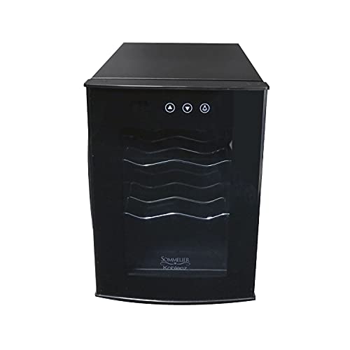 Koblenz 6-Bottle Free Standing Single Zone Fridge And Chiller Wine Cooler, One Size, Black
