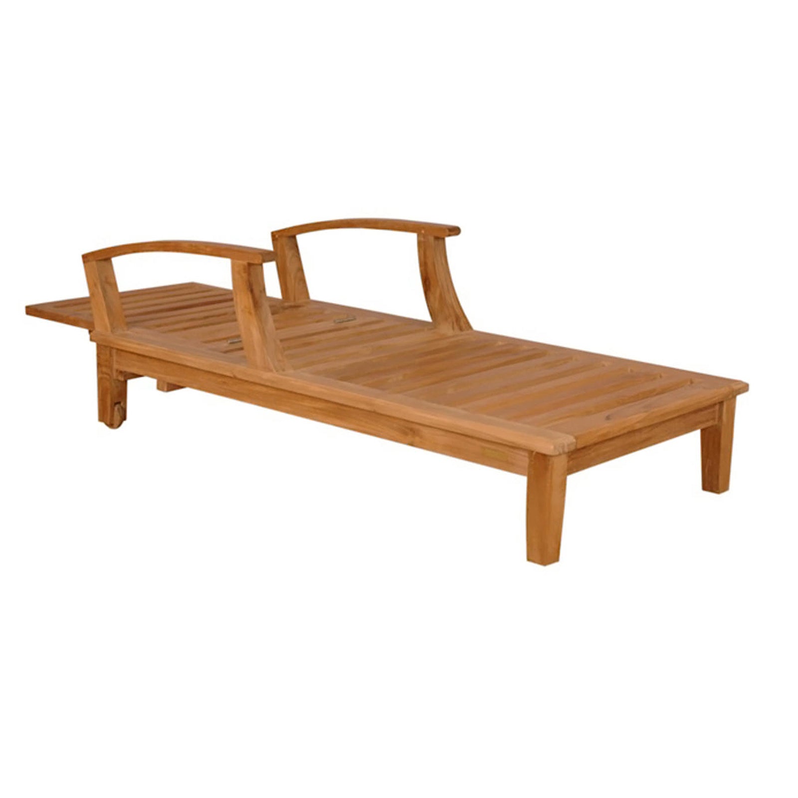 Anderson Teak Brianna Teak Sun Lounger with Arm - Natural Finish