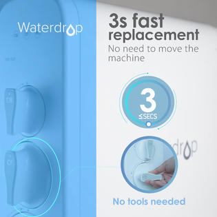 Waterdrop WD-G3-N1CF Pre-sediment and Carbon Block Filter, 6-month Lifetime, Replacement for WD-G3-W Reverse Osmosis System