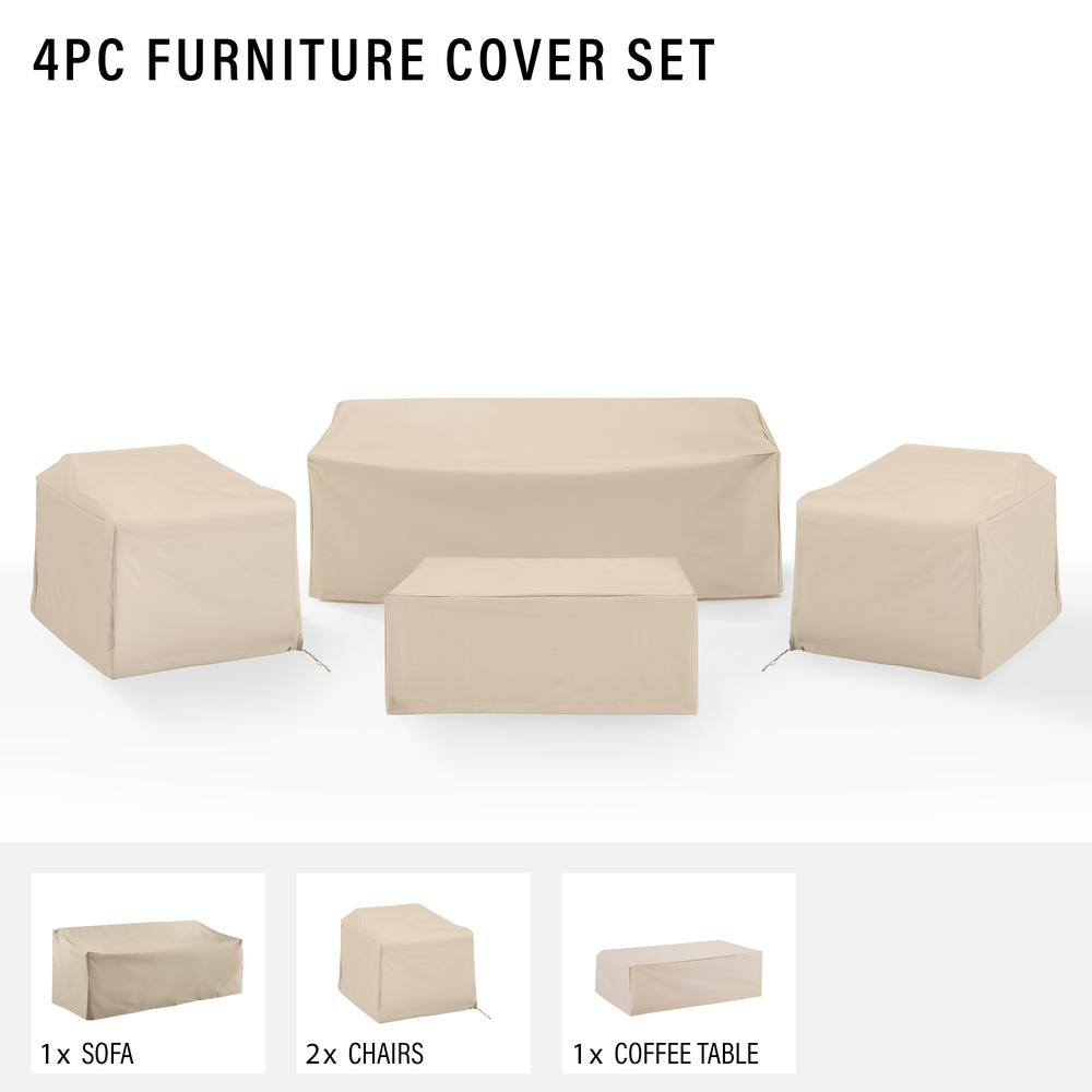 Crosley Brands 4Pc Outdoor Furniture Cover Set