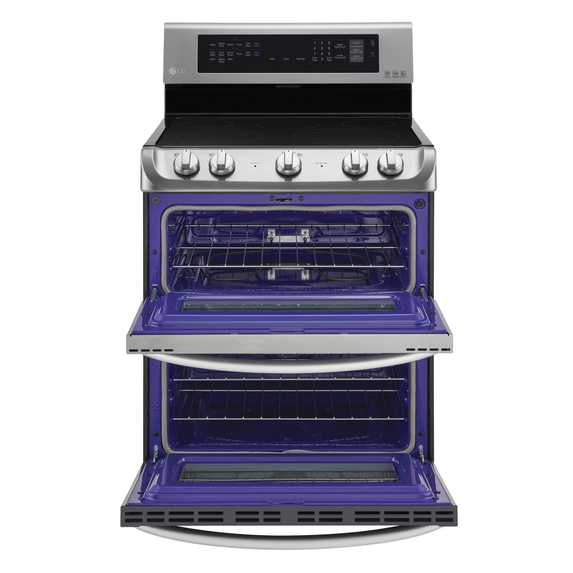 LG LDE4413ST  7.3 cu. ft. Smart Double-Oven Range w/ProBake Convection - Stainless Steel