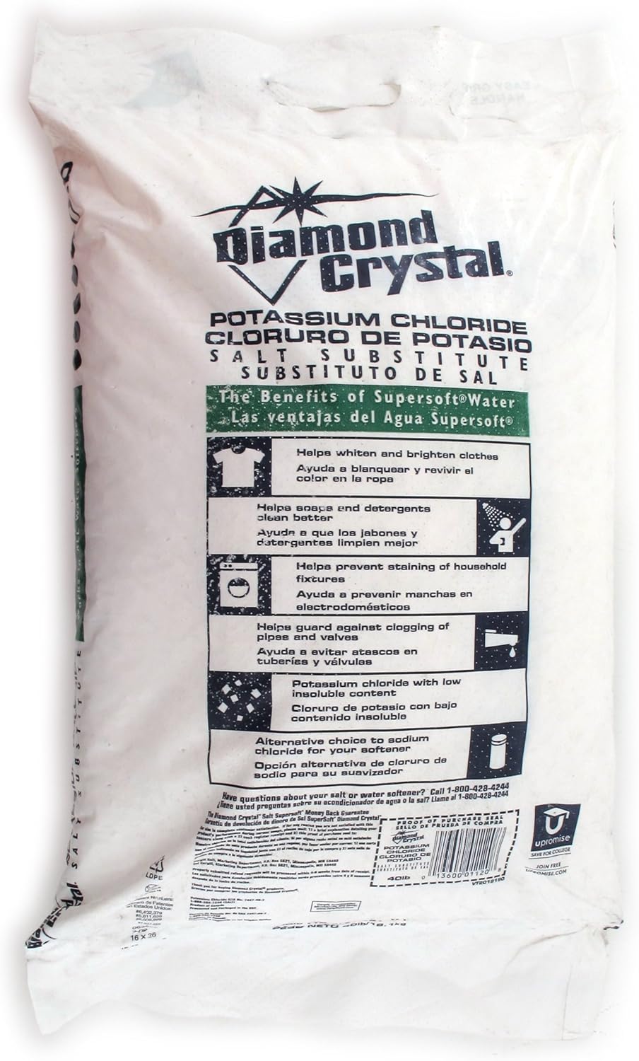 Cargill Salt Diamond Crystal Water Softener Bag 40 Lb.