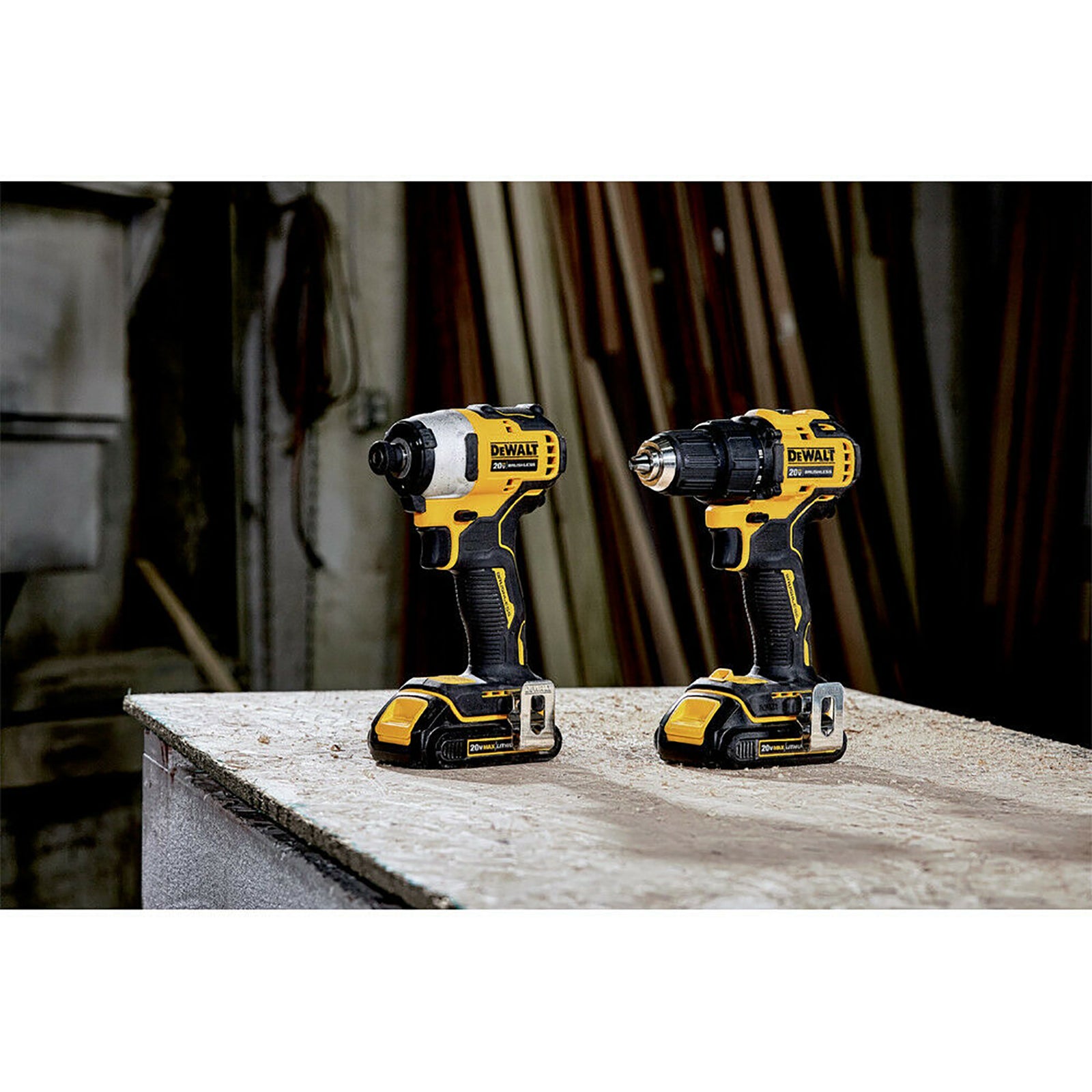 DeWalt DCK278C2 Atomic Brushless Cordless 2 Tool Combo Kit