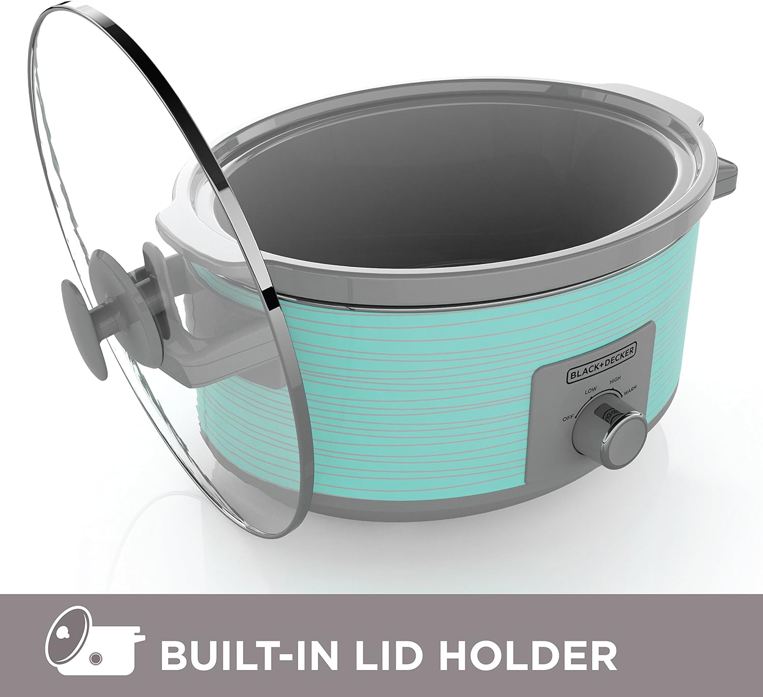 SPECTRUM BRANDS BLACK+DECKER SC2007D Slow Cooker, 7 quart, Teal Wave
