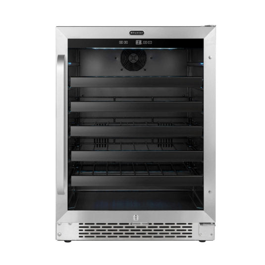 Whynter BWR-408SB 24 inch Built-In 46 Bottle Undercounter Stainless Steel Wine Refrigerator Reversible Door Digital Control