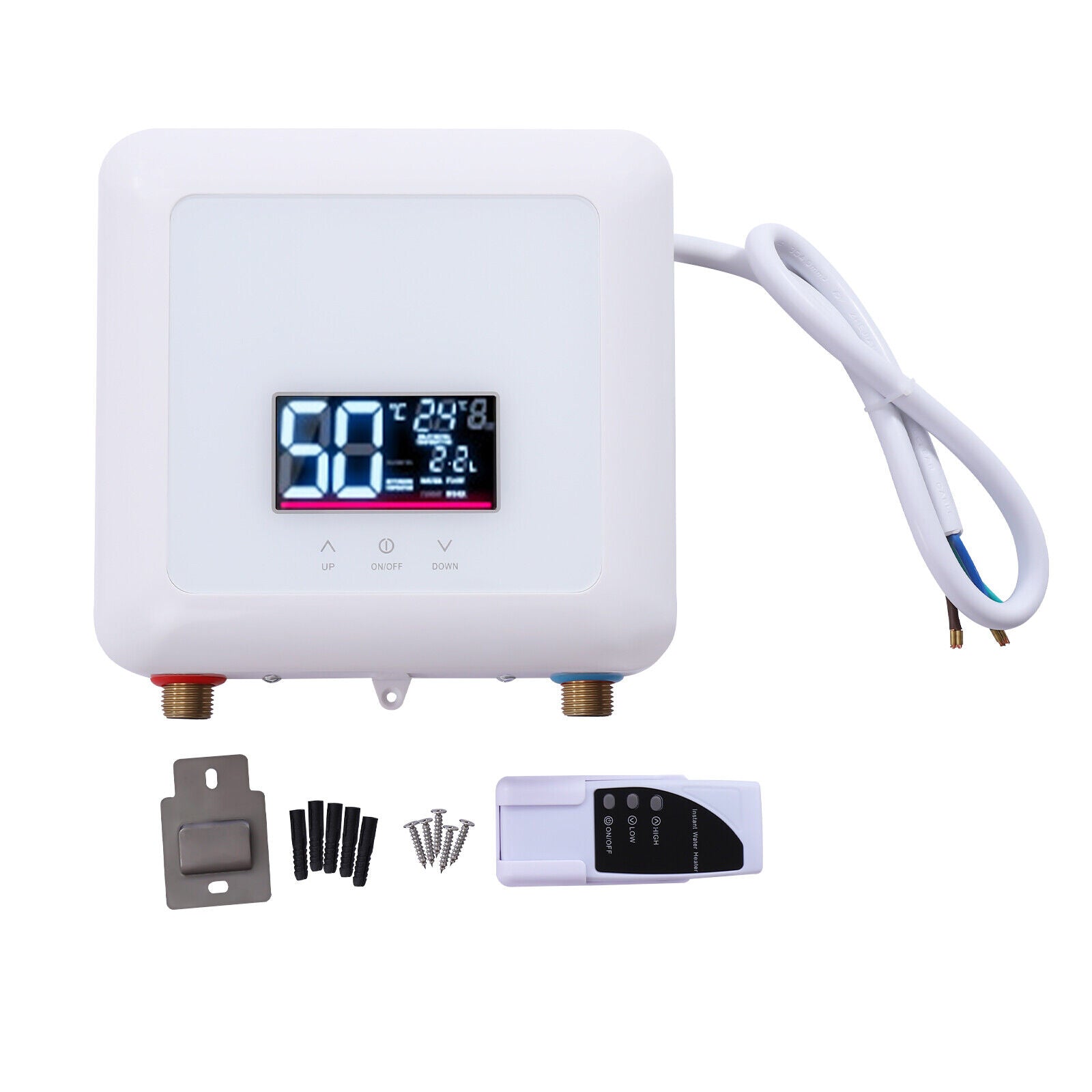 Great Choice Products Tankless Hot Water Instant Heater Electric Shower Kitchen Boiler Bath 110V 5500W