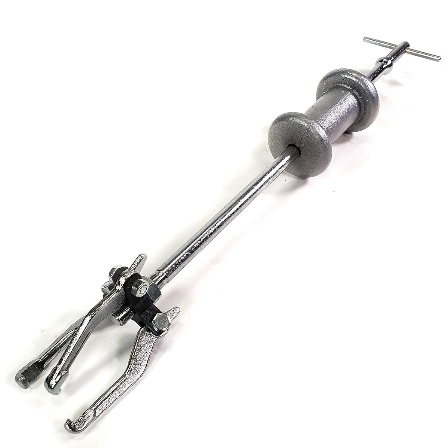 GCP Products Automotive Slide Hammer Axle Puller Rear Wheel Bearing Hub Cr-V Steel Jaw Attachments Adapter Set