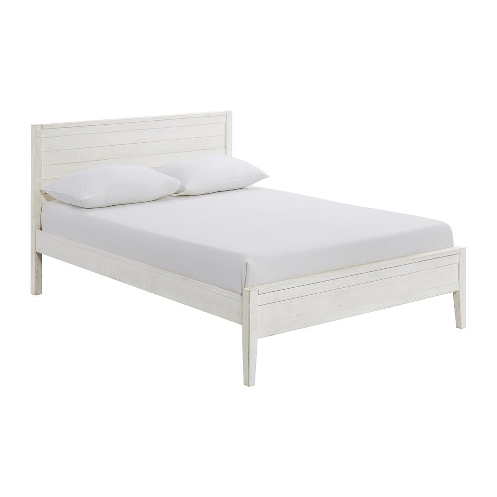 Alaterre Furniture Windsor 5-Piece Bedroom Set with Panel Full Bed, 2 Nightstands, 5-Drawer Chest  and 6-Drawer Dresser, White