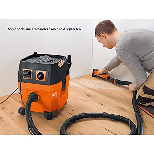Fein Power Turbo I Wet Dry Dust Extractor Vacuum Cleaner - 1100 Watts, 151 CFM Suction Capacity, 98 PSI Static Water Lift, 5.8 G