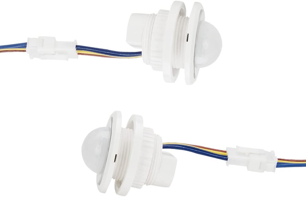 QDenglamp .Motion Sensor Light Switch PIR Sensor Smart Detection Time Delay Adjustable Infrared Induction Detector for Strip LED Ceiling