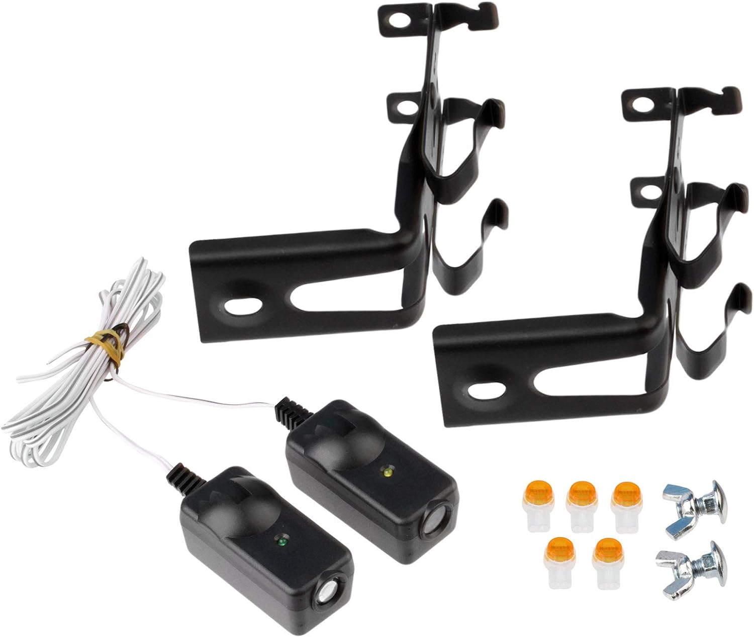 Garage Stop Safety Sensor Beam Eyes for 41A5034 Liftmaster Sears Chamberlain Craftsman Garage Door Opener w/Brackets (1 Door)