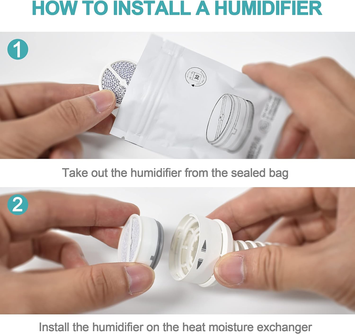 Generic 12PCS Humi Dx(Plus) Supplies Compatible with AirMini, Humidifier Accessories Compatible with AirMini and N20 Connector, Relief