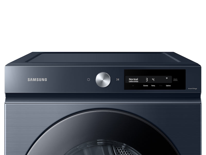 Samsung Bespoke 7.5 cu. ft. Large Capacity Electric Dryer with Super Speed Dry and AI Smart Dial in Brushed Navy