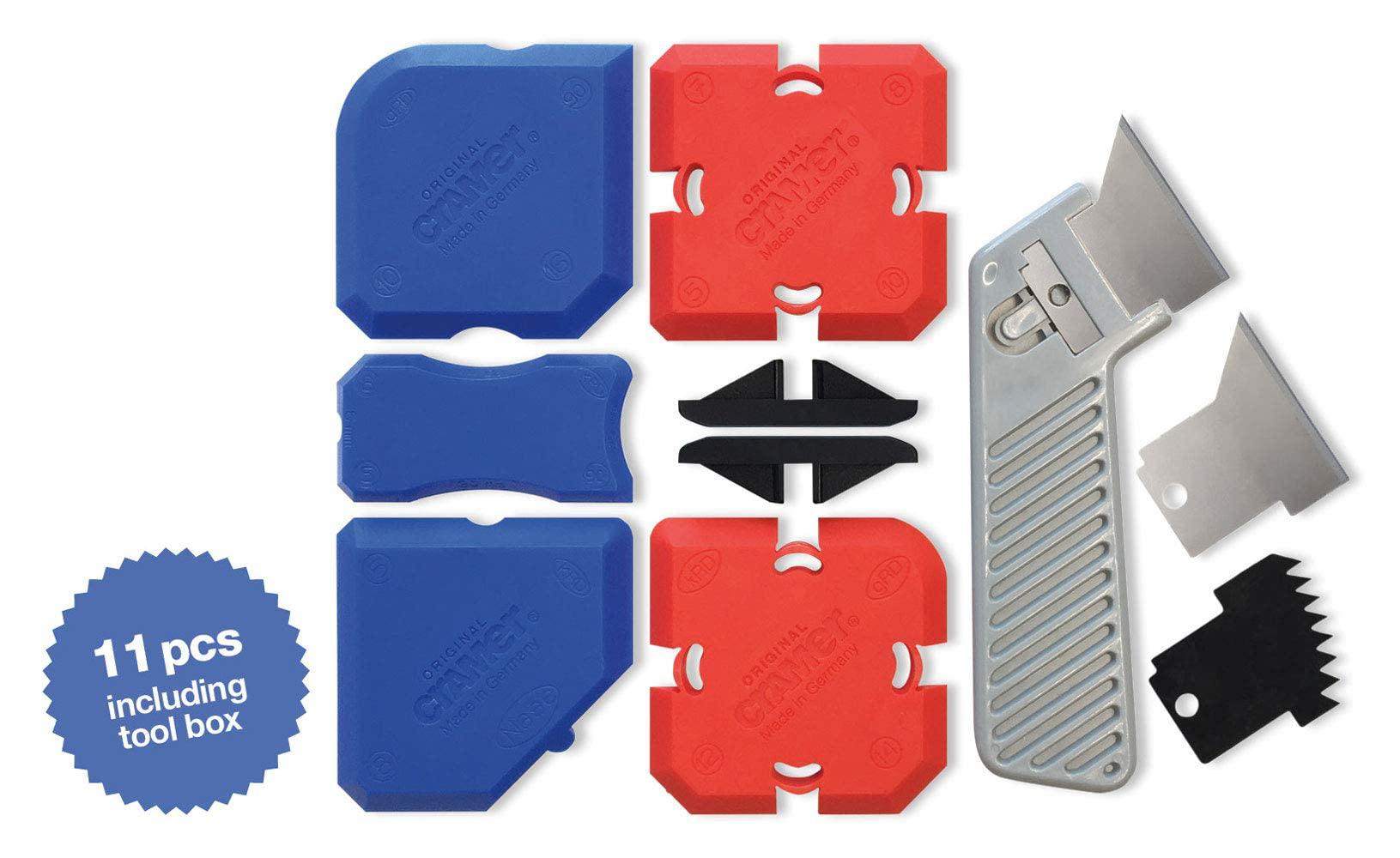 cramer 40407us silicone profiling kit7 - professional caulking tool kit with sealant finishing tools and caulk removal tools
