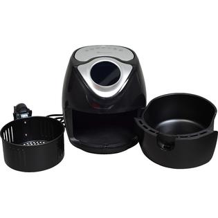 Uber Appliance UB-AF-3B (Black) 3.7 Quart 1300 Watts Digital Programmable Touch Screen Air Fryer - 7 Pre-set Functions
