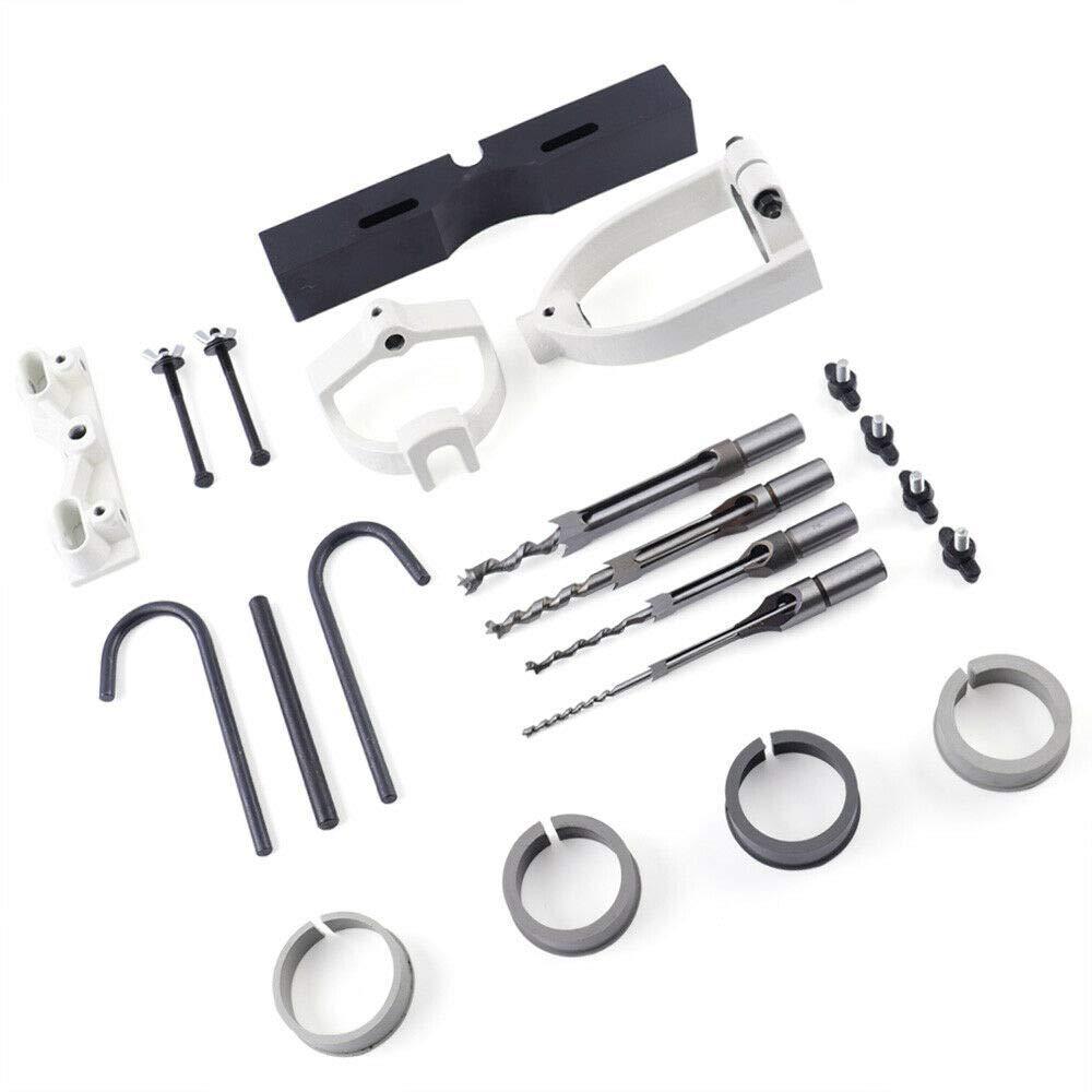 vpabes woodworking chisel mortiser drill press mortising attanchment kit, professional mortising drilling machine accessorie