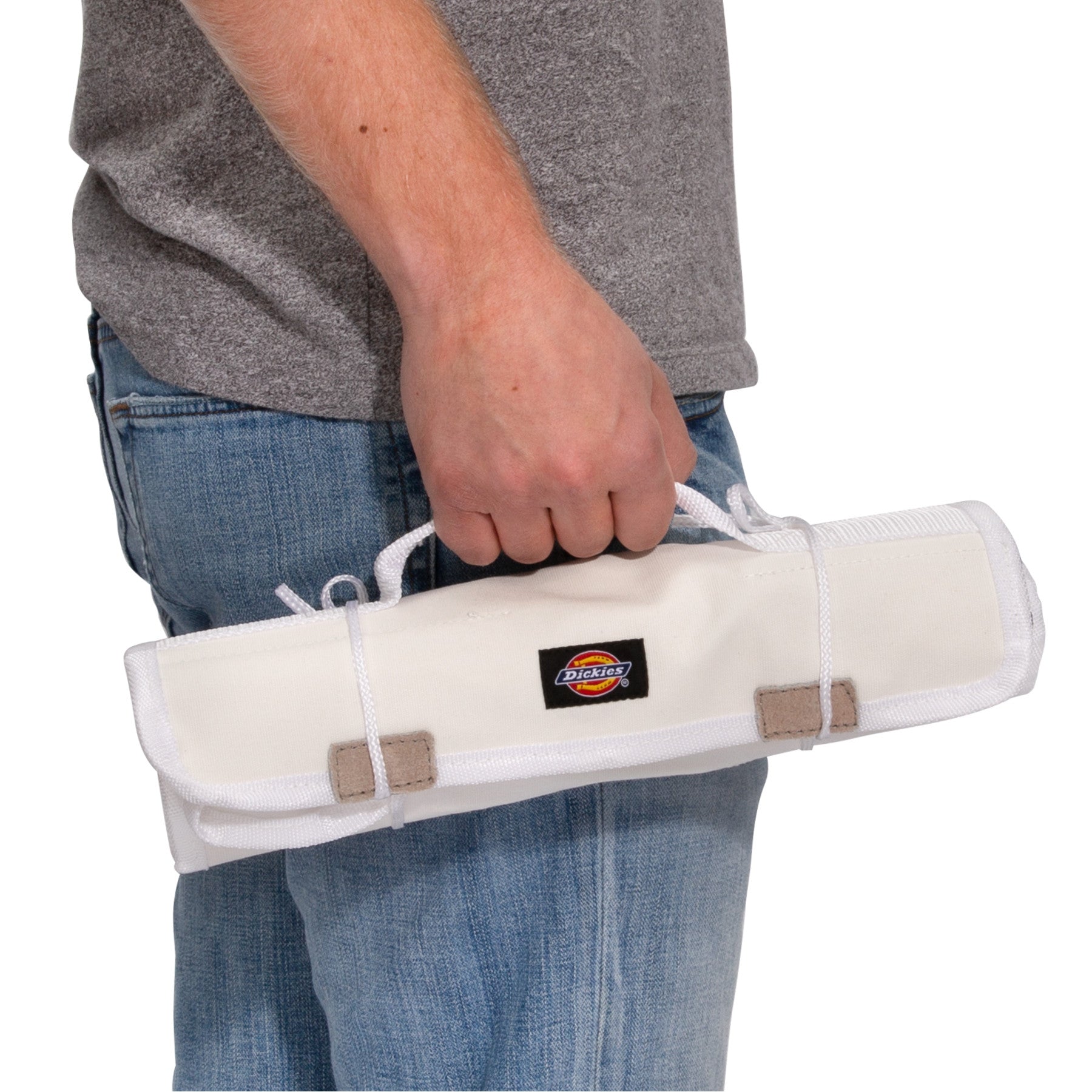 Dickies 57046 Small Paint Brush / Tool Organizer Roll, White