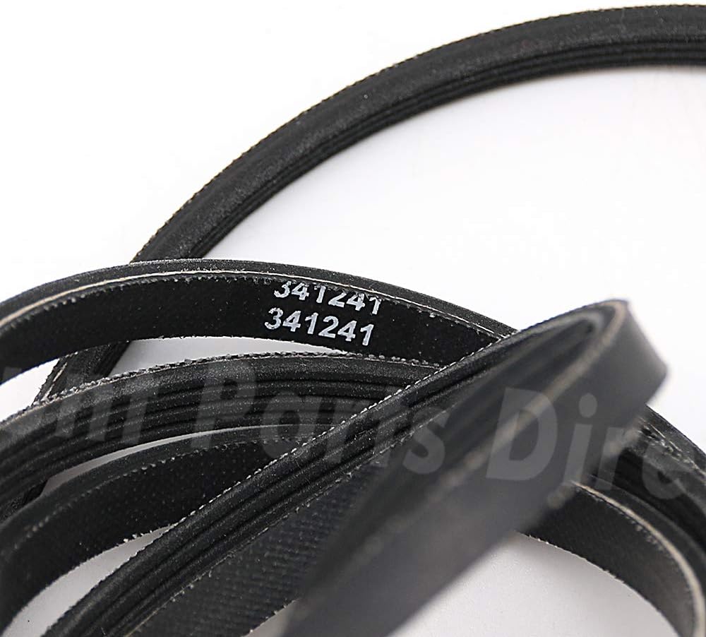 Discount Parts Direct 341241 Dryer Drum Belt Replacement for Whirlpool Kenmore dryer, Replaces 26000341241 26000349533 31001026