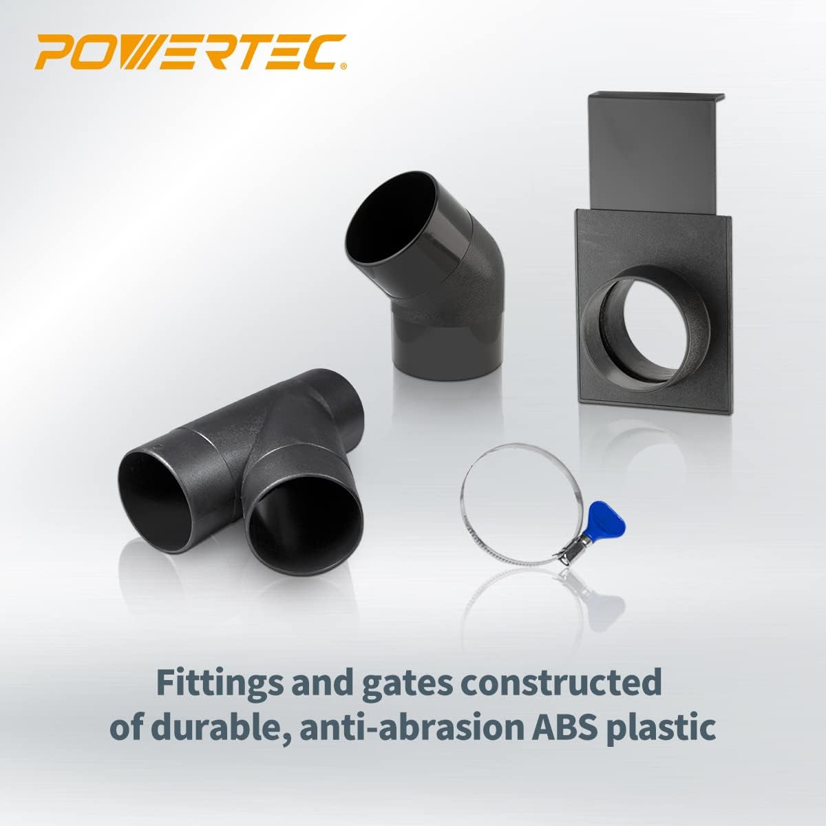 Powertec 70201 4-Inch Three-Machine Dust Collection Kit