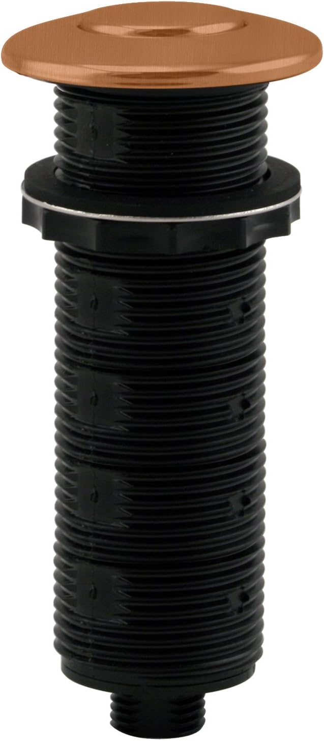 Westbrass ASB-B3-01 Sink Top Waste Disposal Replacement Air Switch Trim Only, Flush Button, Polished Brass