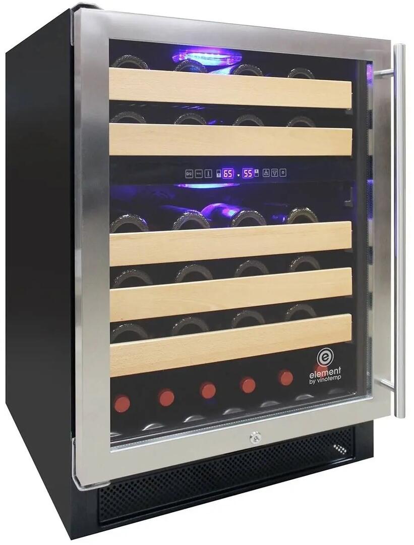 Element by Vinotemp EL-46WCST-L 24 Connoisseur Series Wine Cooler 5.3 cu. ft.