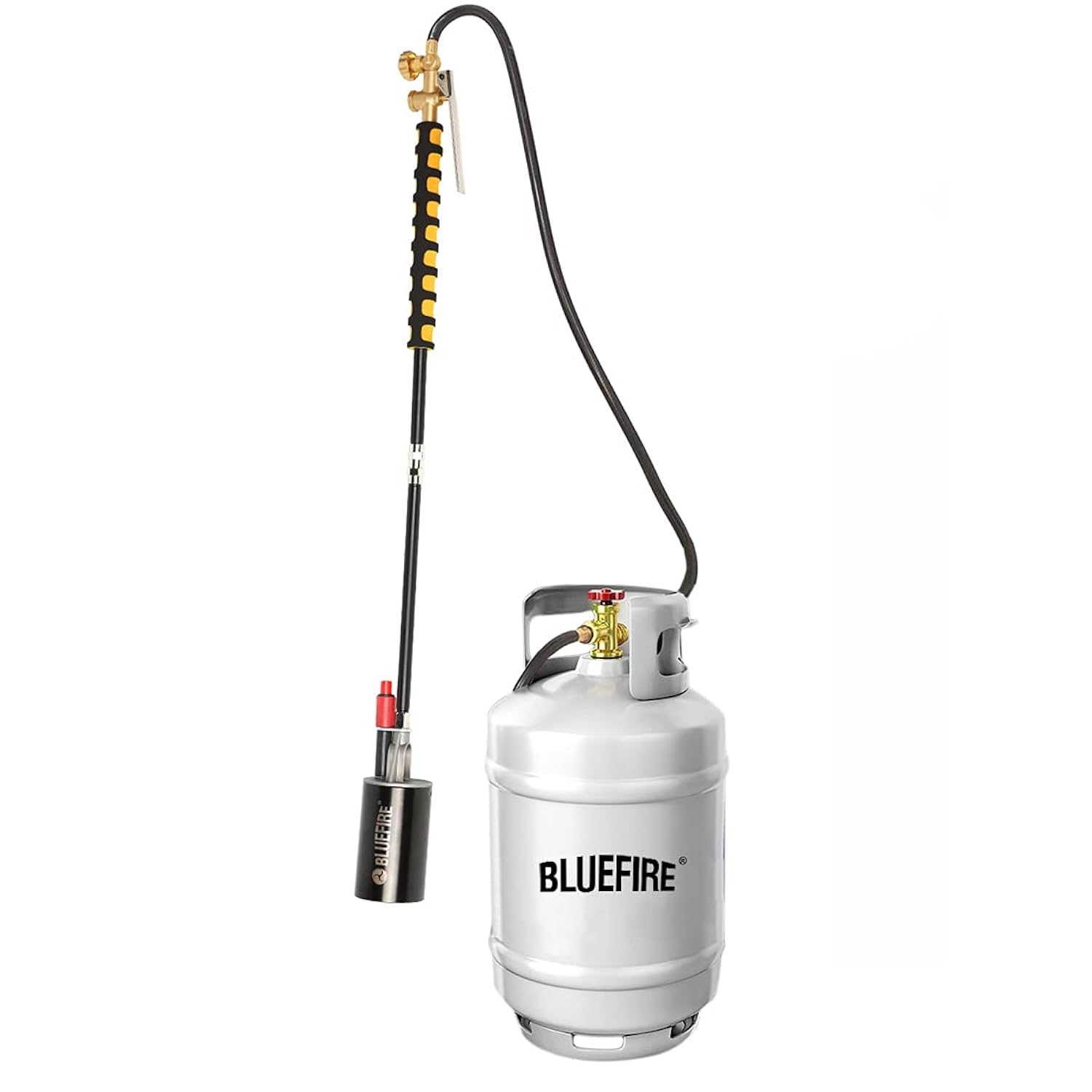 GCP Products 150,000 Btu High Output Propane Torch Weed Burner With 10Ft Hose Trigger Start Heavy-Duty Turbo Jumbo Flame Garden Blowtorch …