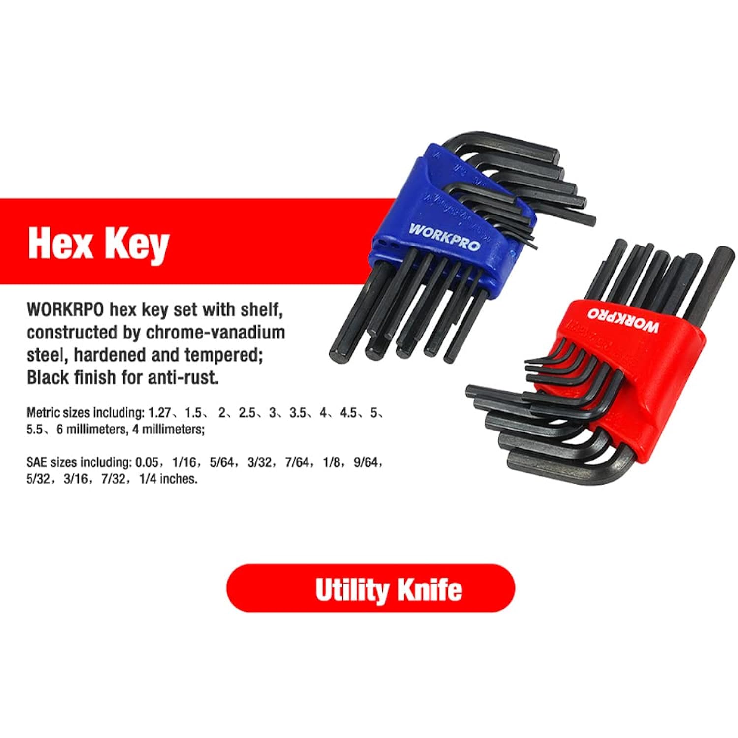GCP Products 408-Piece Mechanics Tool Set, General Household Home Repair Tool Kit With 3-Drawer Heavy Duty Metal Box, Hand Tool Kit Set