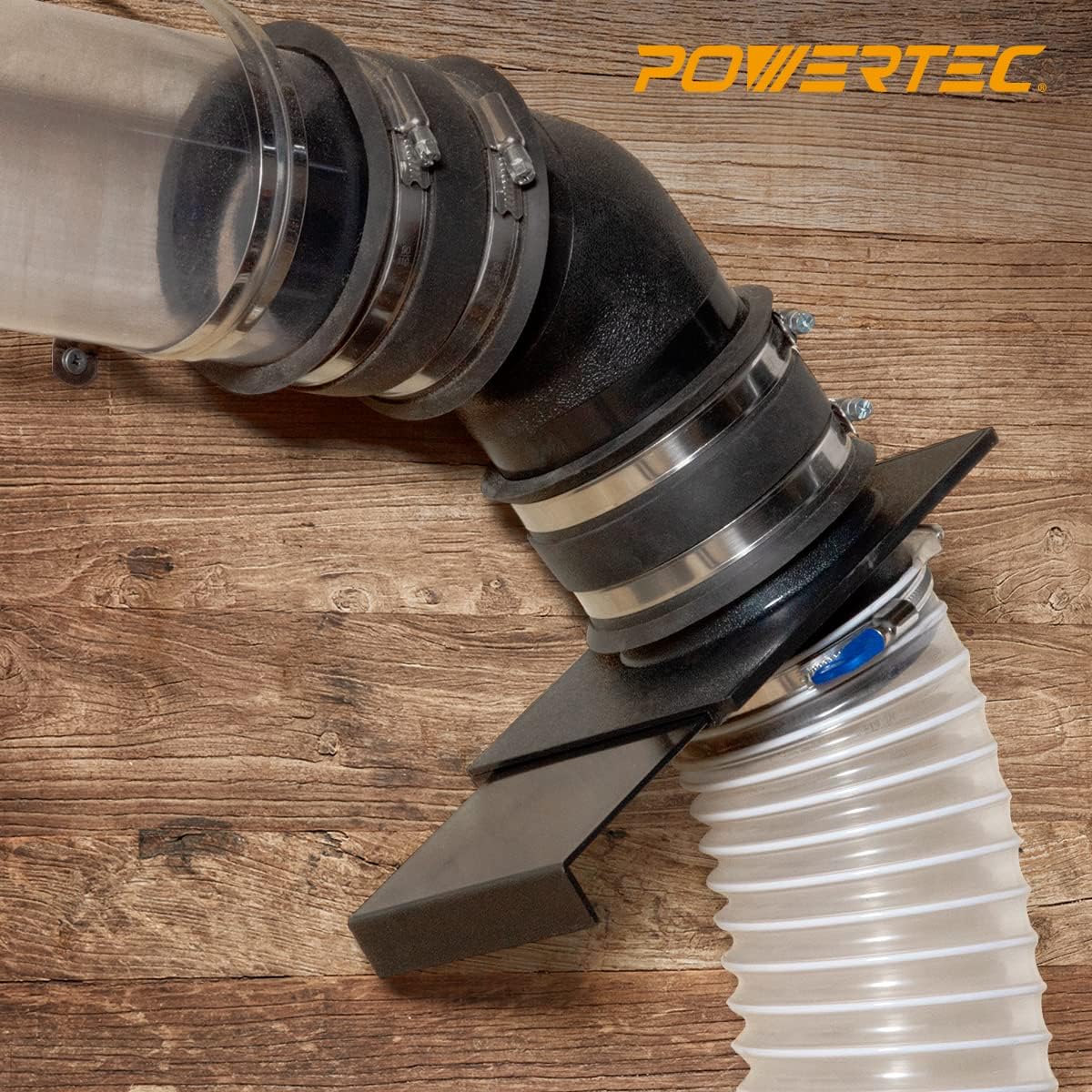 Powertec 70201 4-Inch Three-Machine Dust Collection Kit