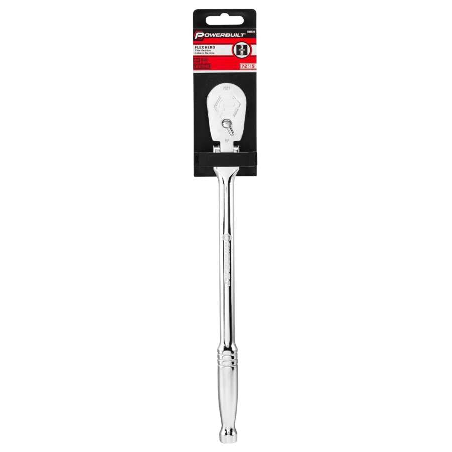 Powerbuilt 3/8 Inch Drive 72 Tooth Sealed Head Flex Ratchet - 649934