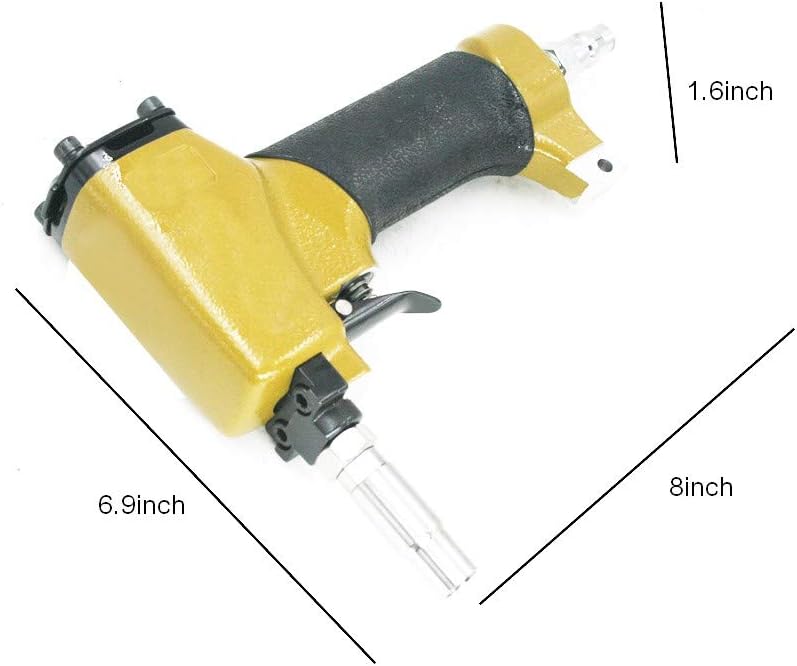Techtongda 0.56inch Pneumatic Tacks Push Pin Gun Nailer for Upholstery Furniture