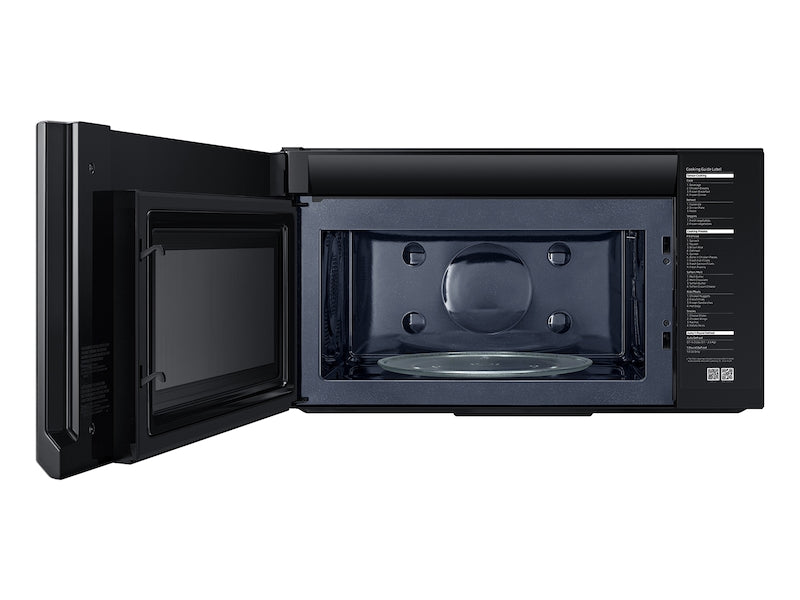 Samsung 1.7 cu ft. Smart Over-the-Range Microwave with Convection &a; Slim Fry in Black Stainless Steel