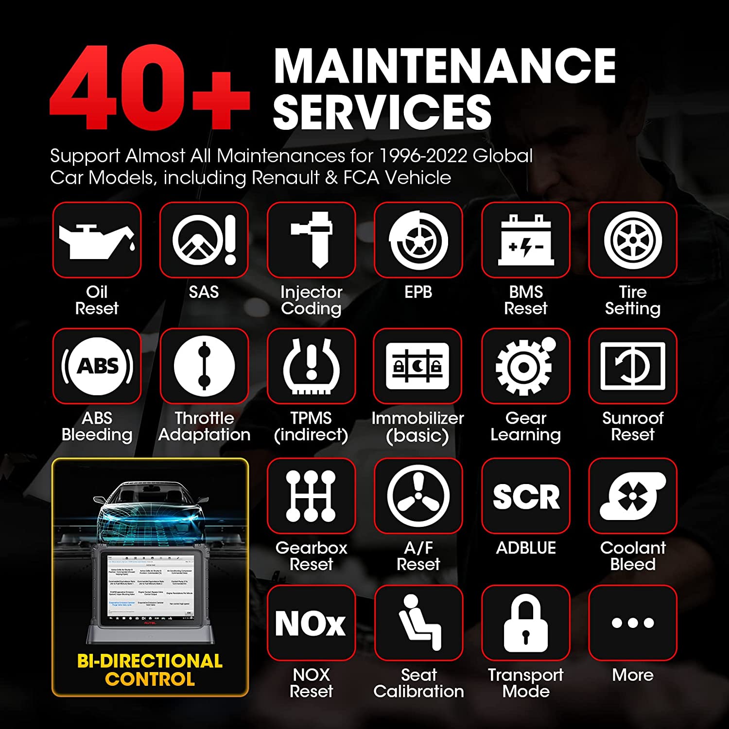 Autel MaxiSys Ultra Car Diagnostic Scan Tool with 5-in-1 VCMI, J2534 ECU Programming, 40+ Services, Topology Map