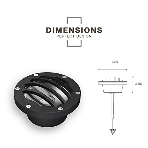 Malibu LED Well Light Low Voltage Landscape Lighting Outdoor Deck Light Yard Garden Patio In-ground Light 8401-3500-01