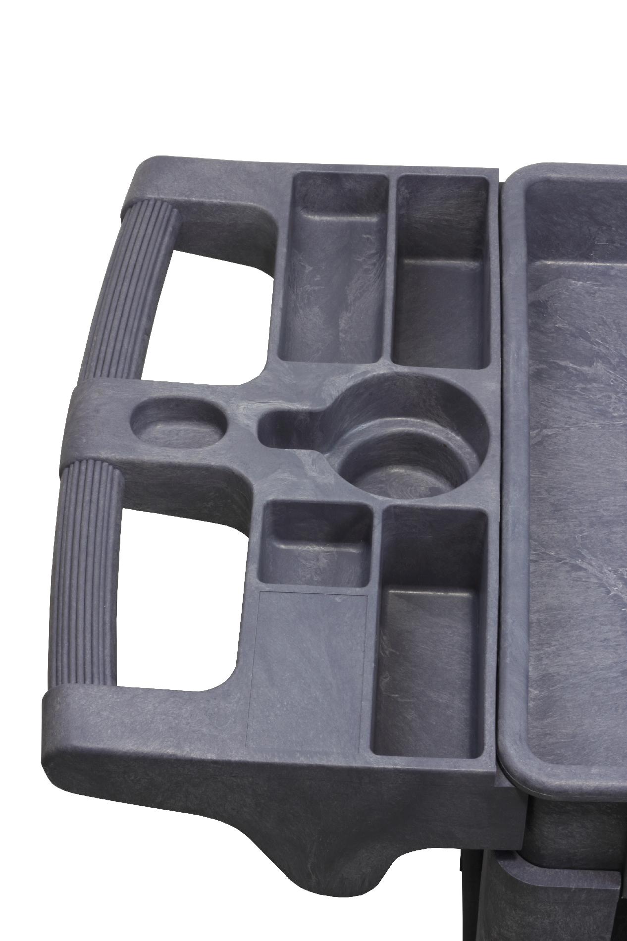 WEN 2 Shelf Polypropylene Service Cart