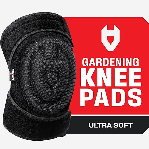 NoCry Gardening Knee Pads for Women &a; Men with Adjustable Non-Slip Straps - Perfect Foam Knee Pads for Men, Garden Knee Pads, Wo