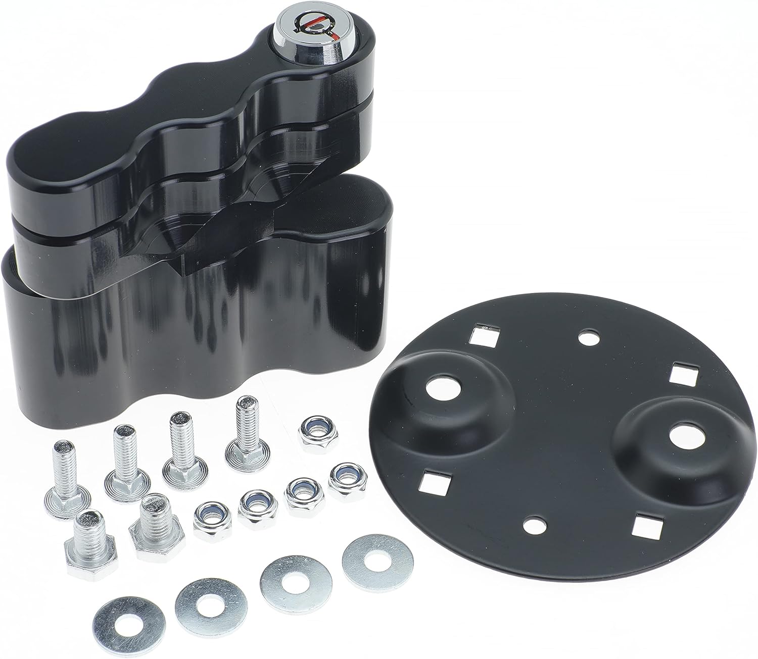 Wisdour RX-LOX-PM Pack Mount Lock with Keys Locking Pack Mount for RotopaX LOX-PM Fuel Pack or Storage Box and Water Pack Gas Can Mount