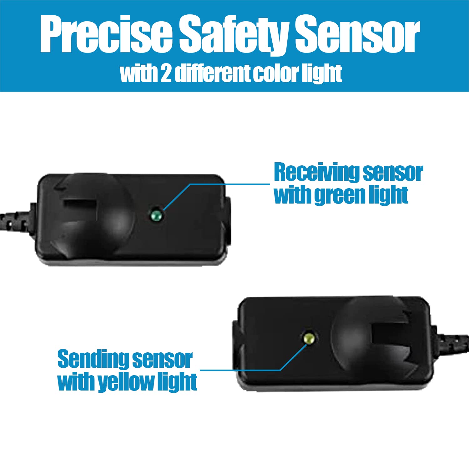 Generic Upgraded 41A5034 Safety Sensor Beam Eyes, Compatible with Liftmaster Sears Chamberlain Craftsman Garage Door Opener Made After