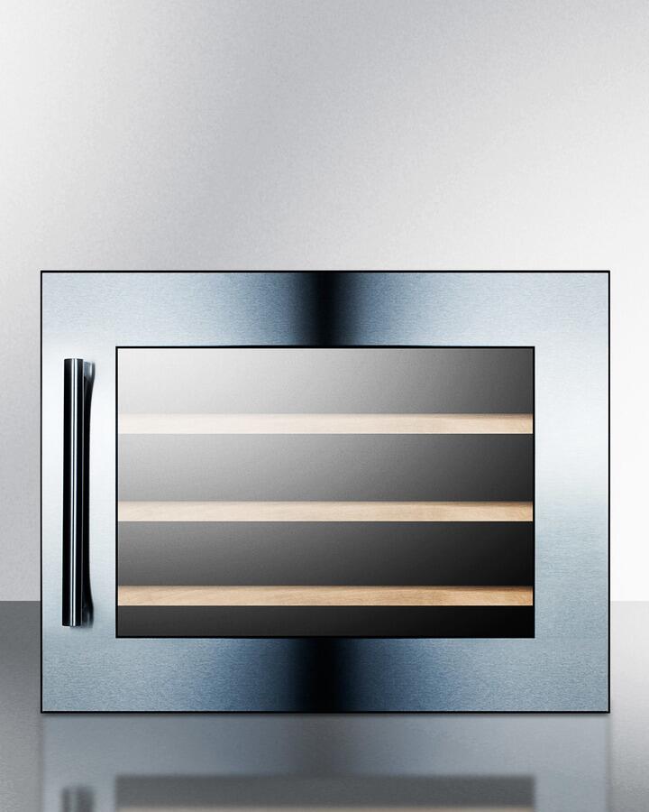 Summit VC28S 24 Inch Freestanding Single Zone Wine Cooler in Stainless Steel