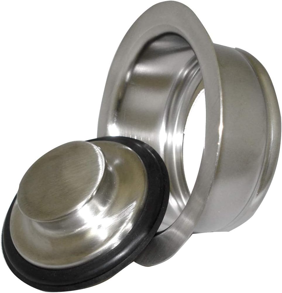 Mr. Scrappy 21-DSFS3-WH 3-Bolt Garbage Disposal Drain Stopper Sink Flange,White