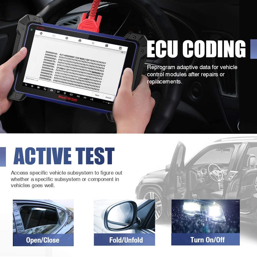 Autel MaxiIM IM608 Key Programming Tool with XP400 &a; J2534 Reprogrammer Car Diagnostic Scanner ECU Coding Active Test
