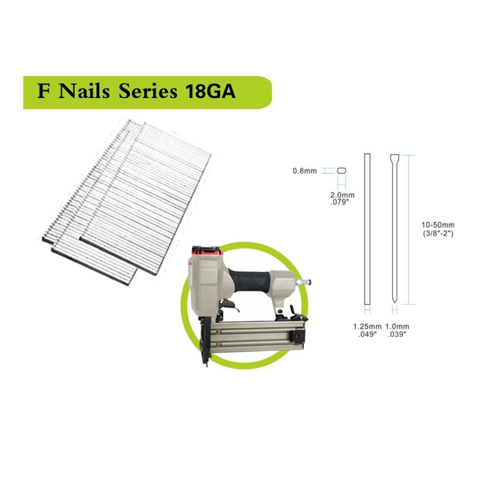 Generic meite 18 Gauge 2-Inch Leg Length Galvanized Brad Nail (5000pcs/Box) (1-Large Pack)