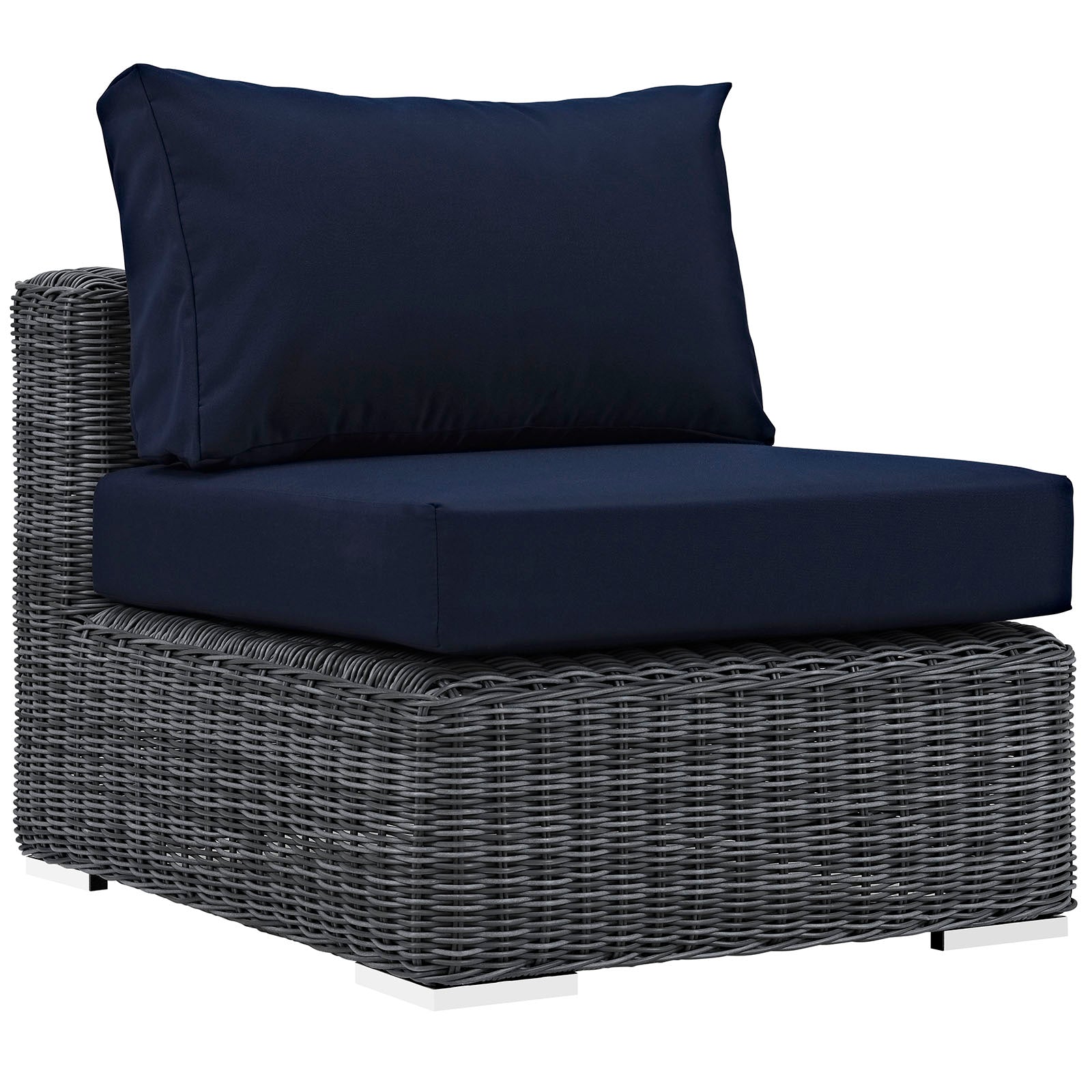 Modway Summon 10 Piece Outdoor Patio Sunbrella Sectional Set - Canvas Antique Beige